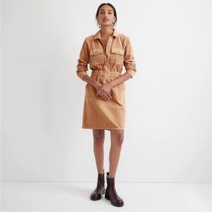 J. Crew Corduroy Shirt Dress